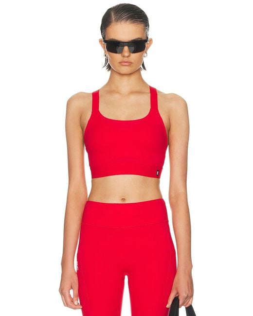 On Shoes Red Performance Bra