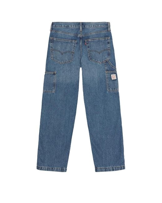Levi's Blue 568 Loose Straight Double Knee Jean for men