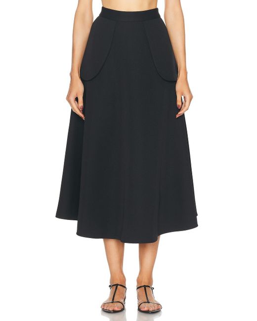 Rohe Black A-Line External Pocket Skirt