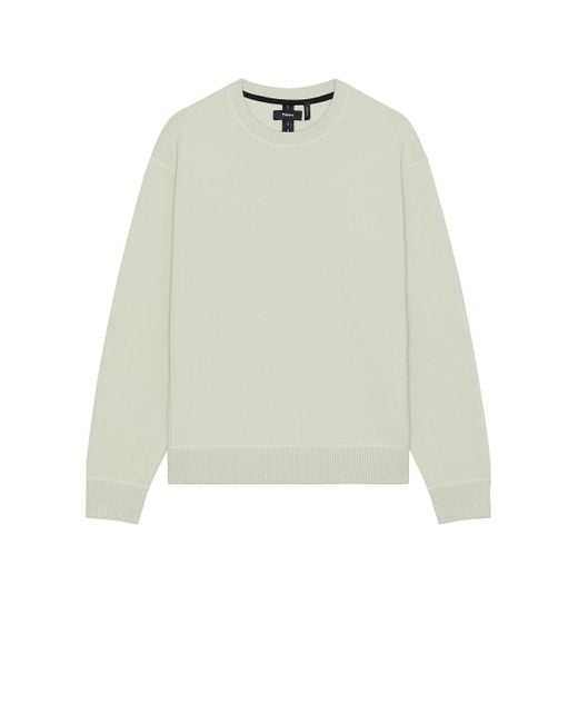 Theory Men's Natural Light Bilen Relaxed Crew Sweatshirt