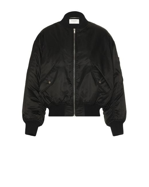Saint Laurent Black Bomber for men