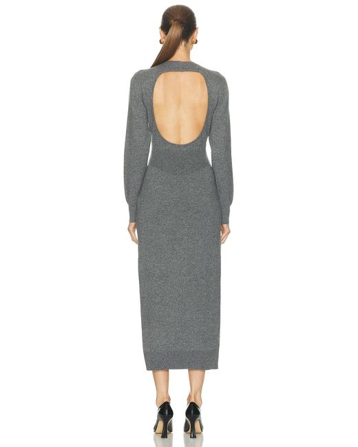 Givenchy Gray Open Back Long Dress