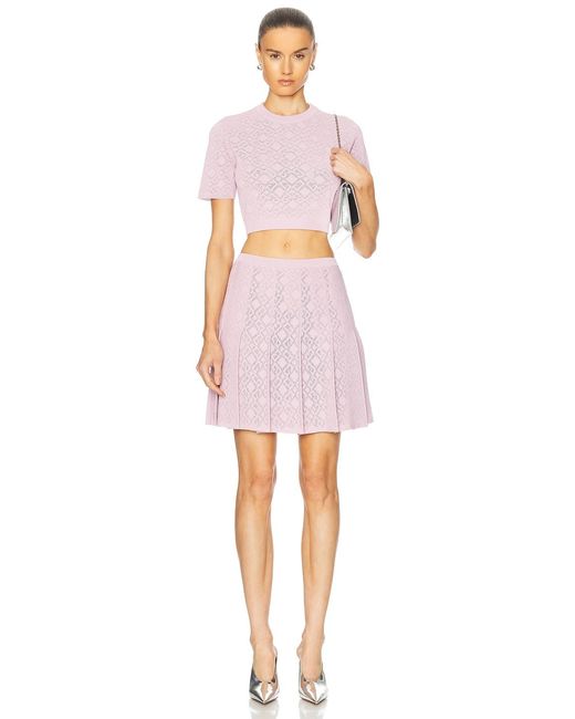 Givenchy Pink Pleated Mini Skirt