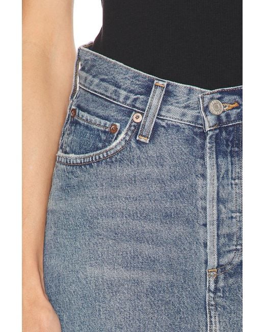 Agolde Blue V-Waist Mini