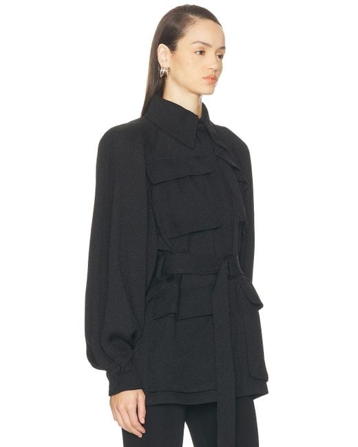 Wardrobe NYC Black Safari Jacket