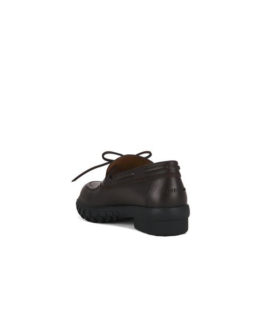 Givenchy Black Echo Boat Shoe for men