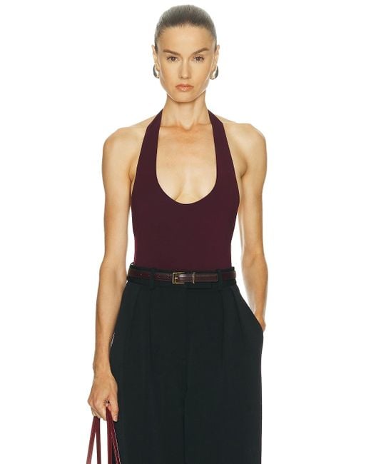 Sans Faff Black Bamboo Halter Bodysuit