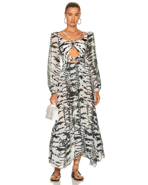 PATBO X Alessandra Ambrosio Printed Cut Out Dress | Lyst