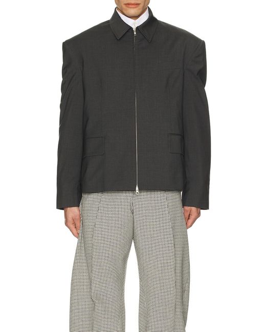 Bianca Saunders Black Pencil Jacket for men