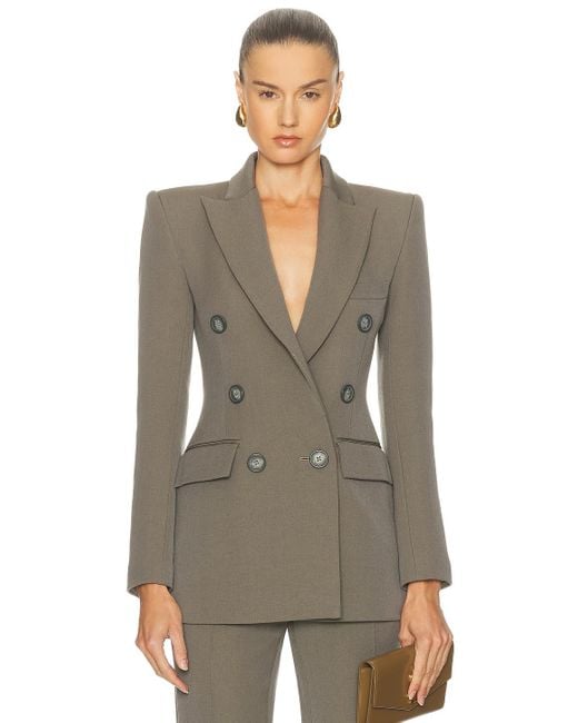 Alex Perry Multicolor Double Breasted Fitted Blazer