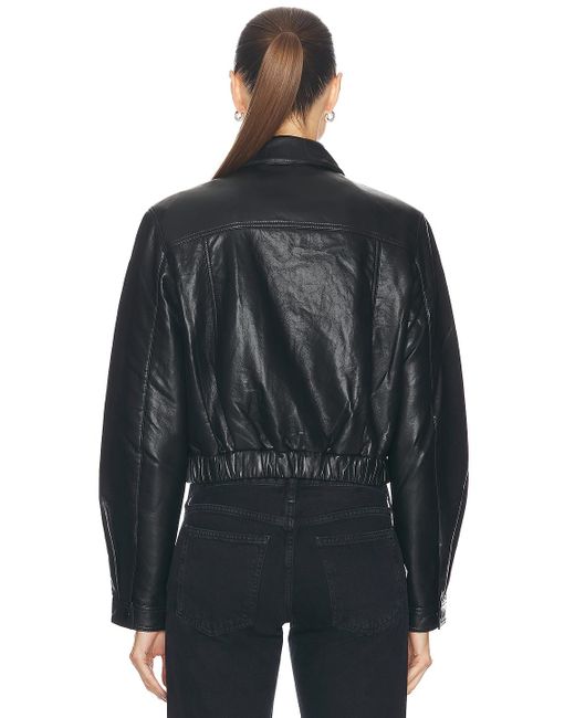 Agolde Black X Shoreditch Ski Club Essie Cropped Jacket
