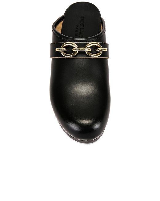 Saint Laurent Black Le Maillon Clogs