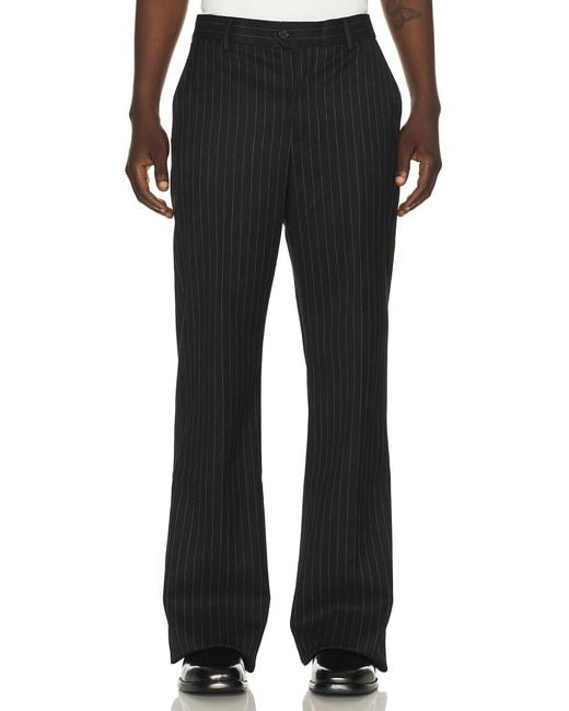 MIDNIGHT RODEO Black Flared Essential Trouser for men