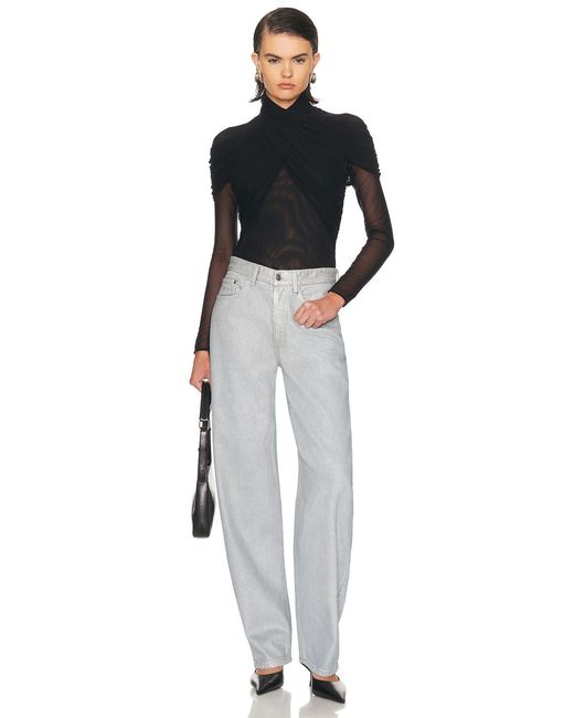 Mugler Gray Wide Leg