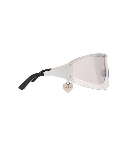 Acne Multicolor Rounded Shield Sunglasses