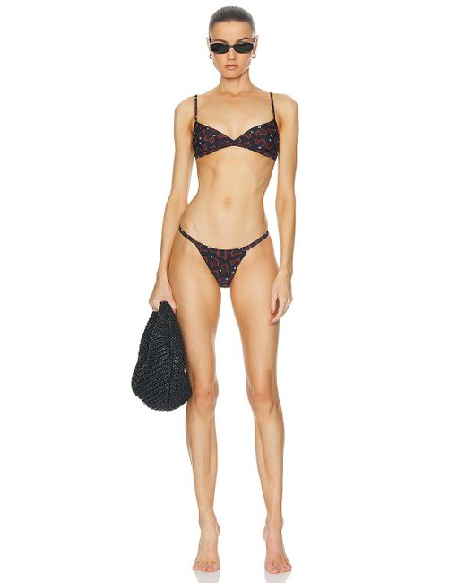 Matteau Natural Tri Crop Bikini Top