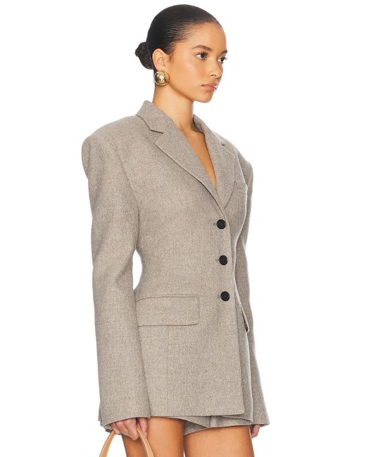 Helsa Natural The Tweed S Curve Blazer