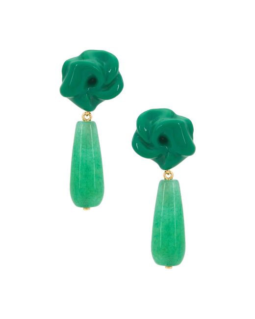Completedworks Green Chalcedony Bead Earring