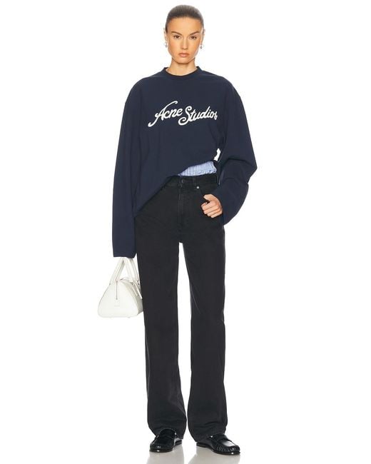Acne Blue Crew Sweater