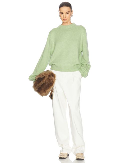 Helsa Green Lynnea Crew Pullover