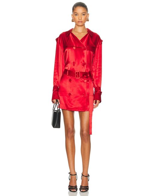 Ferragamo Red Double Breasted Jacket