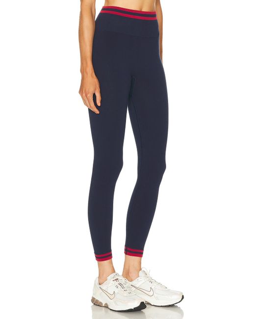 The Upside Blue Cotton Seamless 25 Midi Legging
