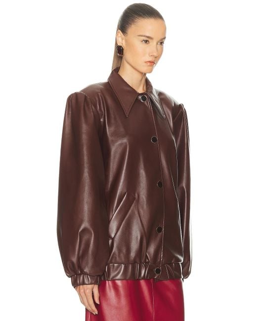 ROWEN ROSE Red Bomber Jacket