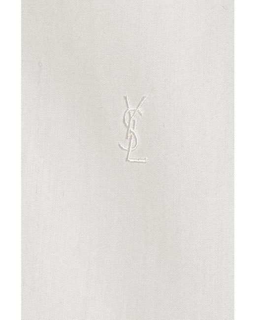 Saint Laurent White Button Up Top