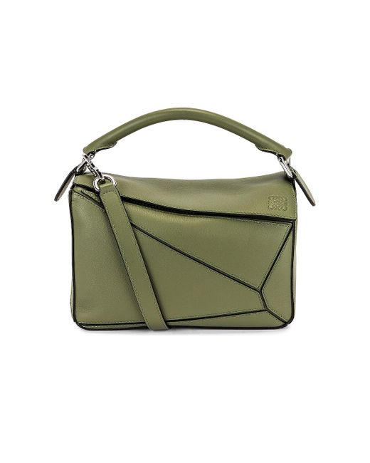 Loewe Green Puzzle Small Bag