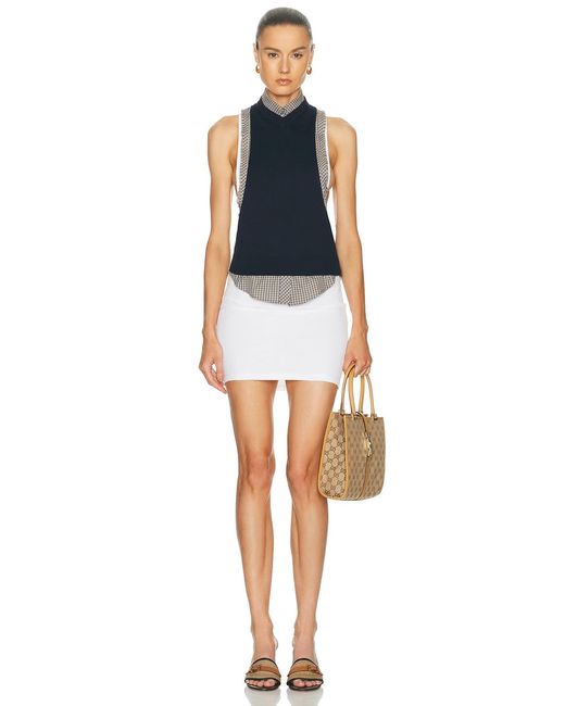 Versace Gray Sleeveless Button Up Top