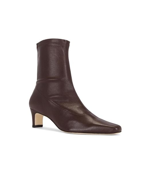 Staud Brown Wally Sock Ankle Boot