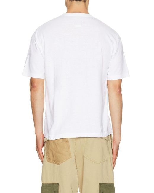 Visvim White 89 Damaged Jumbo Tee for men