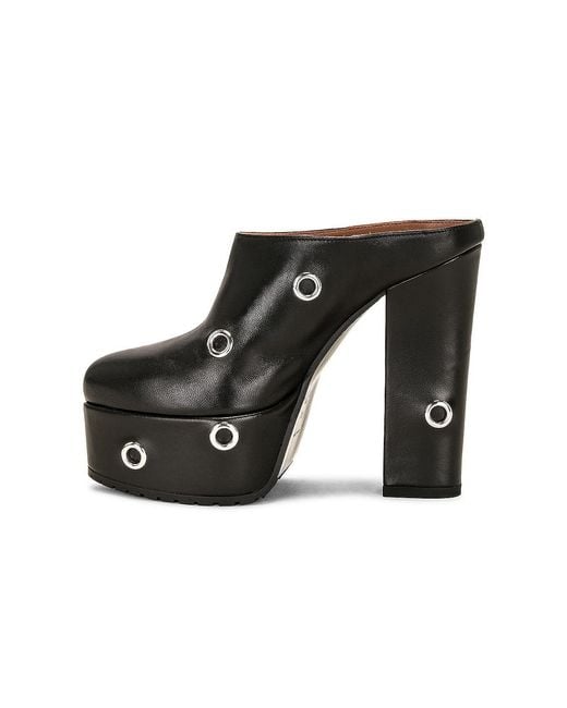 Alaïa Black Platform Slides