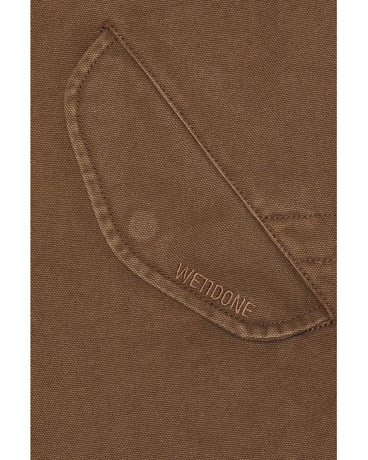 we11done Brown Folded Shortened Jacket for men
