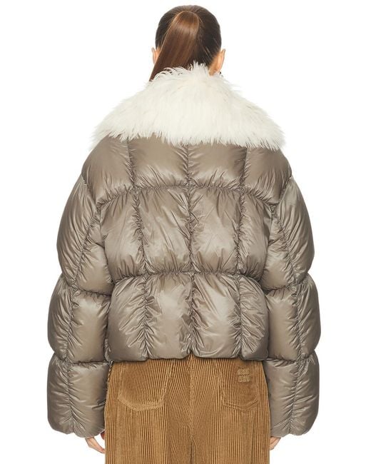 Jil Sander Brown Down Jacket