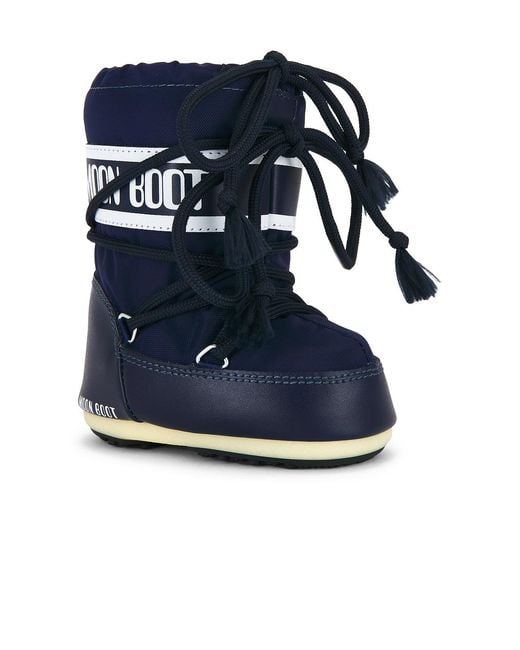 Moon Boot Blue Icon Mini Nylon Boot