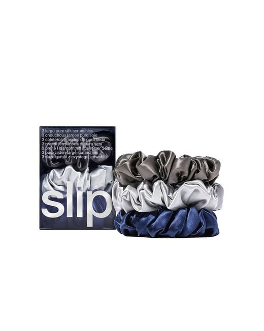 Slip Blue Classic Large Scrunchie 3 Pack