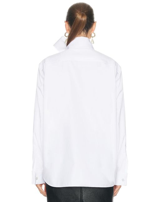 Saint Laurent White Button Up Blouse