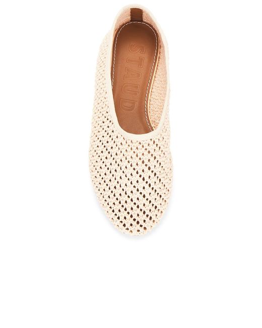 Staud Natural Alba Ballet Flat