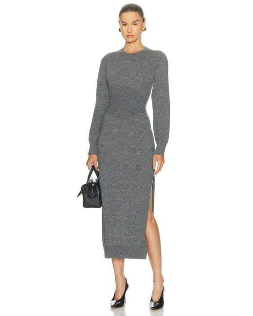 Givenchy Gray Open Back Long Dress