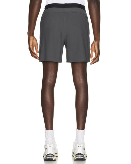 Beyond Yoga Black Warplite Range Lined Short for men
