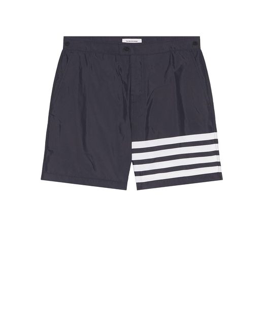 Thom Browne Blue Button Front Board Short for men