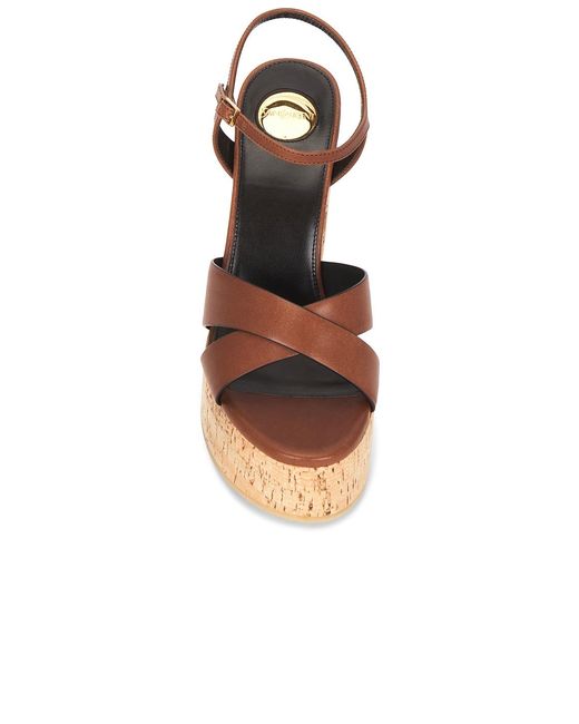 Saint Laurent Multicolor Bianca Platform Sandal
