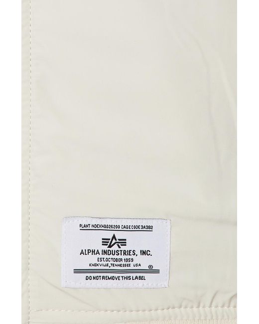Alpha Industries White L-2B Paratrooper Flight Jacket for men