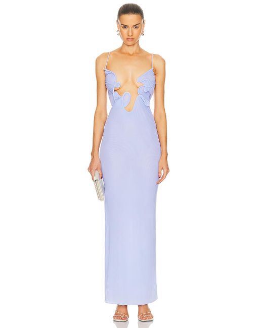 Christopher Esber Blue Molded Venus Dress