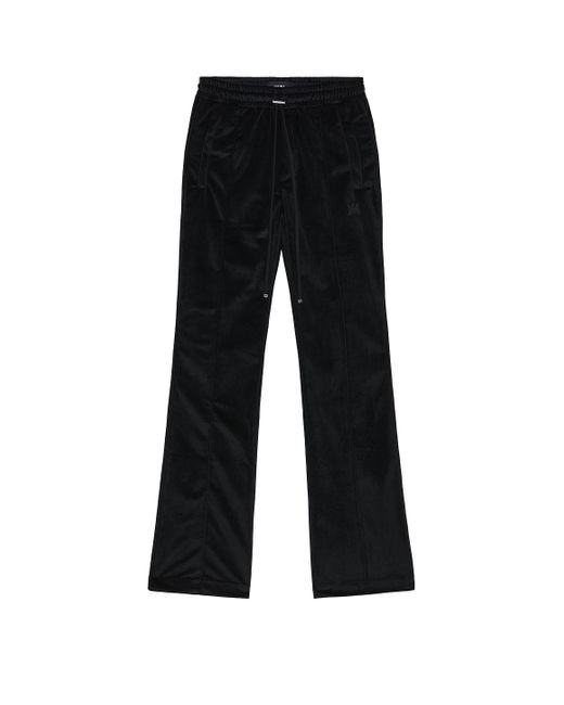 Amiri Black Velvet Flare Track Pant for men