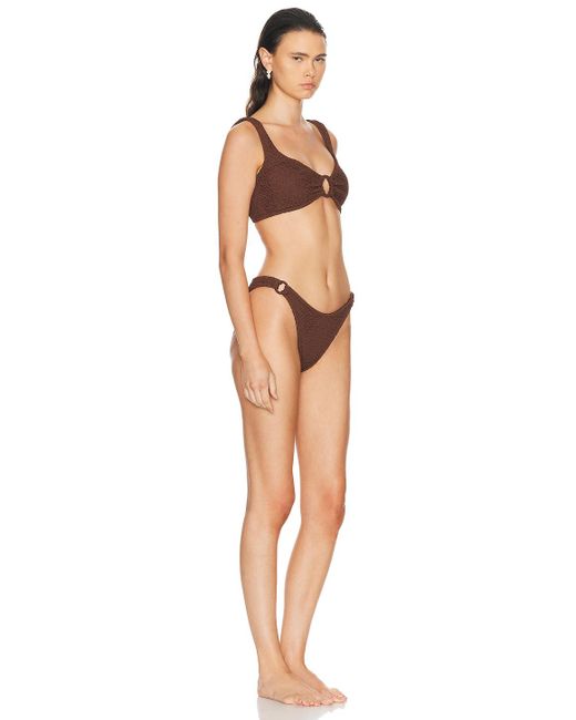 Hunza G Brown Hallie Bikini Set