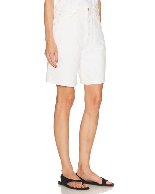Agolde White Indra Short