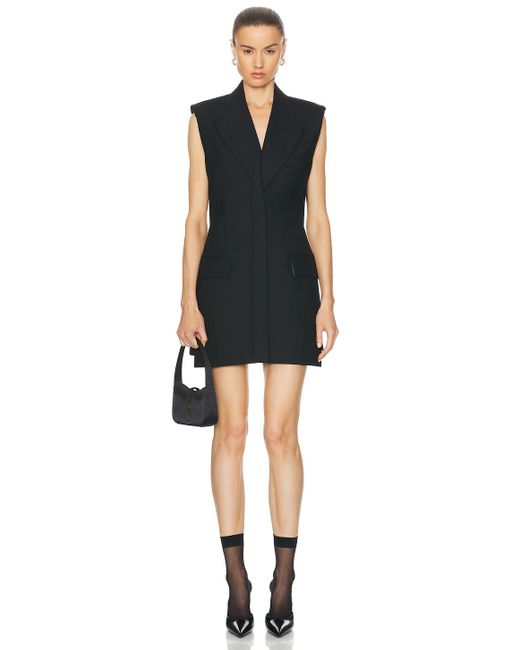 Victoria Beckham Black Sleeveless Mini Dress
