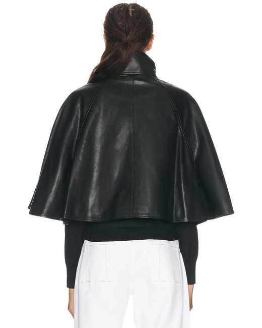 Jonathan Simkhai Black Orvik Cape Jacket
